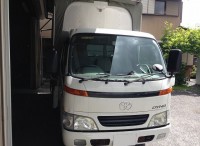 トヨタ　ダイナ　島田市の法人から幌ウイング修理をご依頼頂きました。