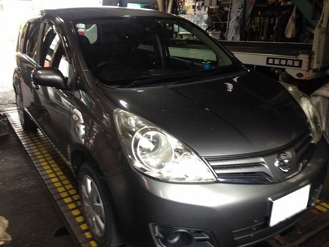 ニッサン　ノート　持込タイヤ交換を島田市の方からご依頼頂きました。