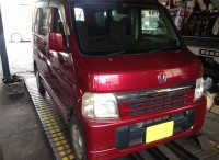 島田市のお客さまより、ホンダ　バモスのタイヤ組替交換のご依頼頂きました。