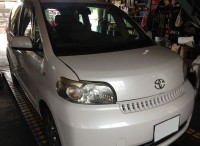 島田市　トヨタ　ポルテ　車検整備のご用命頂きました。