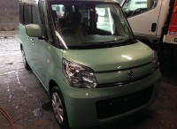 島田市　スズキ　スペーシア　フロントバンパーフェイス取替のご依頼頂きました。