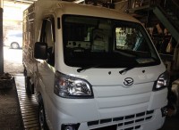 島田市　ダイハツ　ハイゼットパネルバン　フロントシェリフ取付