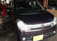 島田市　ダイハツ　ミラカスタム　車検のご用命頂きました。