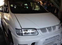 島田市　三菱　デリカスペースギア　冷却水点検作業