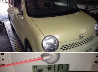 島田市　ダイハツ　ムーヴラテ　焦げ臭く走行に力がないという事で入庫