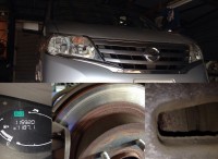 島田市　ニッサン　セレナ　ブレーキ点検ご用命頂きました。