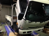 島田市　ヒノ　デュトロ　車検ご用命頂きました。