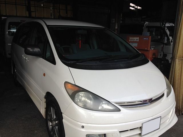 島田市 トヨタ エスティマ スタットレスタイヤ(ホイール付)交換