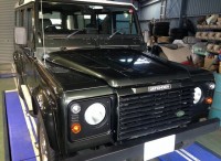 島田市　ランドローバー　ディフェンダー　車検ご依頼頂きました。